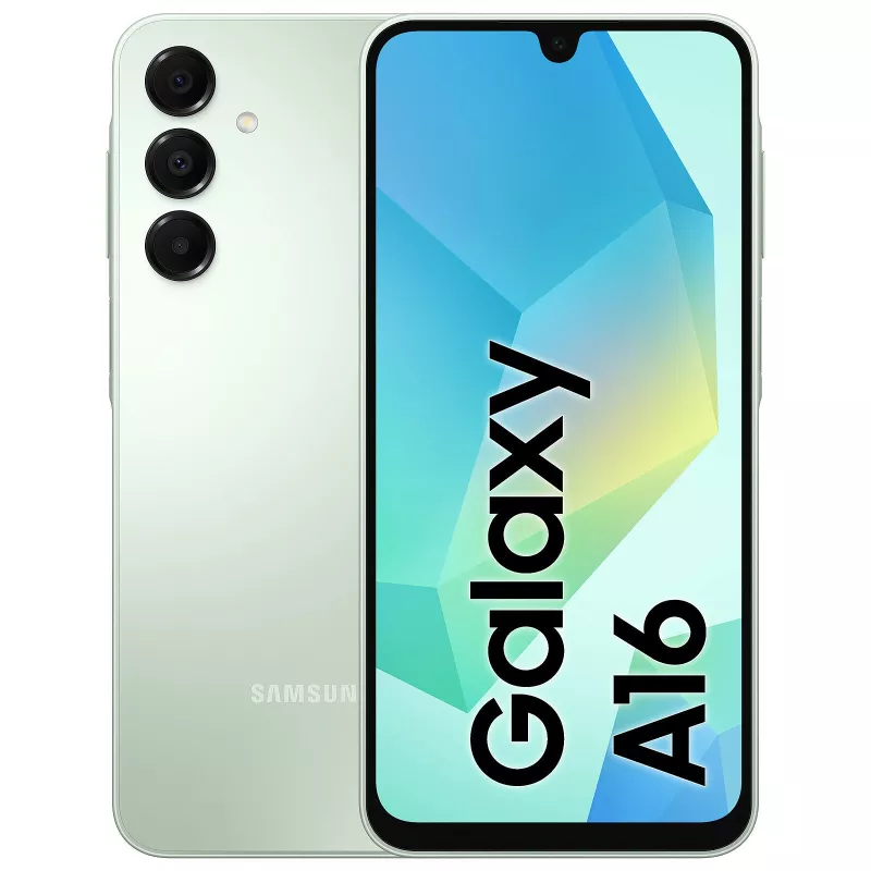 Samsung Galaxy A16 Vert d'Eau 128 Go – Grand Écran 6,7", Triple Caméra 50 MP, Batterie 5000 mAh | Disponible à Mayotte