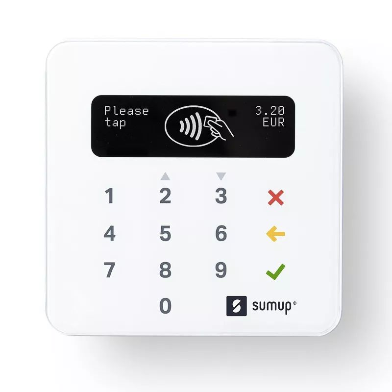 SumUp Air – Lecteur carte Bluetooth mobile 1,75 % par transaction | May Play‑Tech Mamoudzou