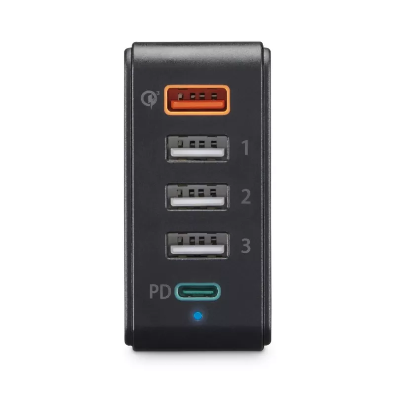 Chargeur Hama 5 Ports USB 51W – 1x USB-C, 4x USB-A, Charge Rapide PD/QC 3.0 – Disponible à Mayotte