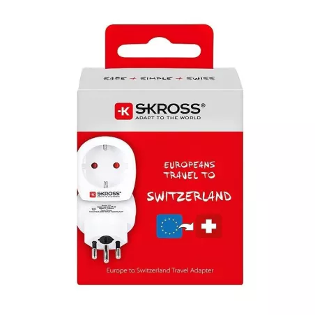 Adaptateur SKROSS Europe vers UK – Prise Type G pour Voyage | Disponible à Mayotte