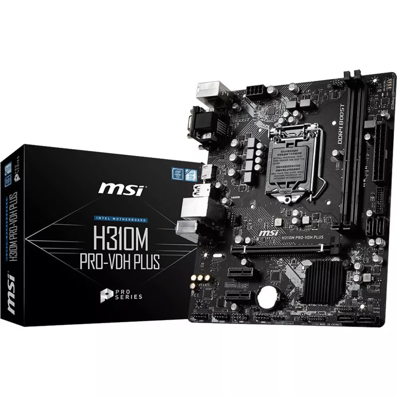 Carte Mère MSI H310M PRO-VDH PLUS – LGA 1151, DDR4, Micro-ATX | Disponible à Mayotte