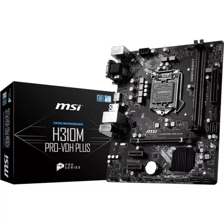 Carte Mère MSI H310M PRO-VDH PLUS – LGA 1151, DDR4, Micro-ATX | Disponible à Mayotte