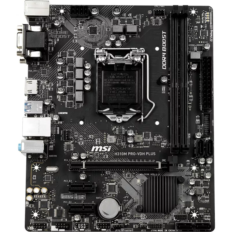 Carte Mère MSI H310M PRO-VDH PLUS – LGA 1151, DDR4, Micro-ATX | Disponible à Mayotte