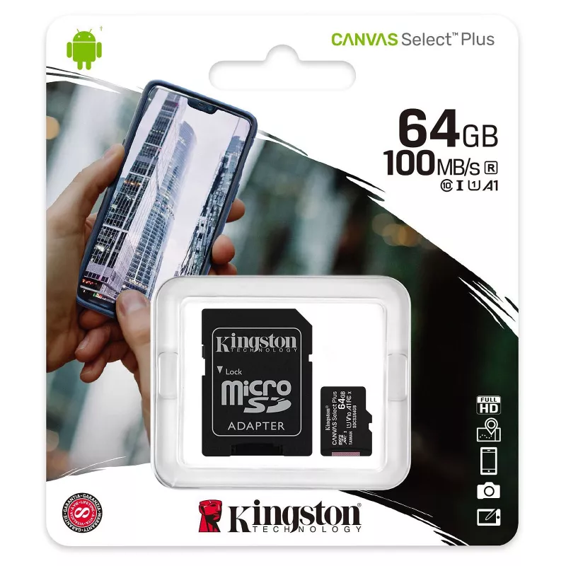 carte mémoire Kingston 64GB microSD Mayotte