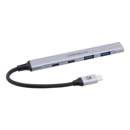 Volkano Expand Series 5-en-1 USB Hub 60W – Hub USB-C multifonction compact | Disponible à Mayotte