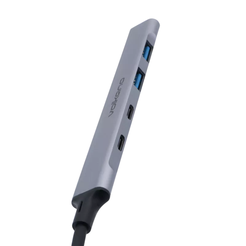 Volkano Expand Series 5-en-1 USB Hub 60W – Hub USB-C multifonction compact | Disponible à Mayotte