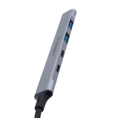 Volkano Expand Series 5-en-1 USB Hub 60W – Hub USB-C multifonction compact | Disponible à Mayotte