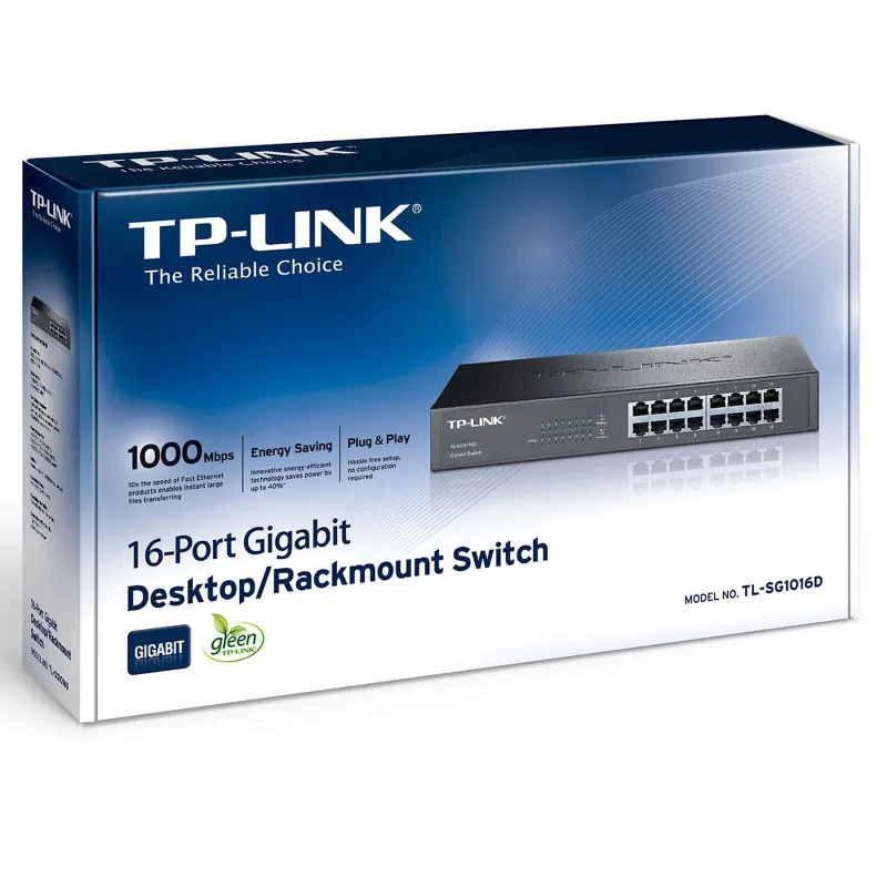TP-Link TL-SG1016D – Switch 16 ports Gigabit non administrable | Disponible à Mayotte