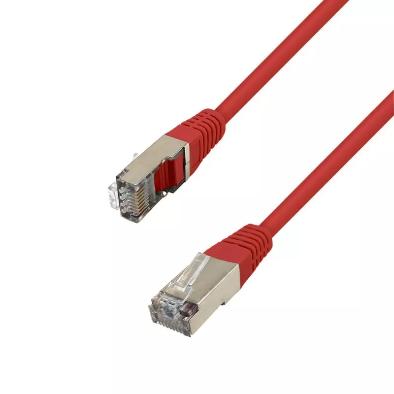 Câble réseau RJ45 FTP Cat.6 blindé 3 m Rouge %manufacturer% - MAY PLAY-TECH Mayotte