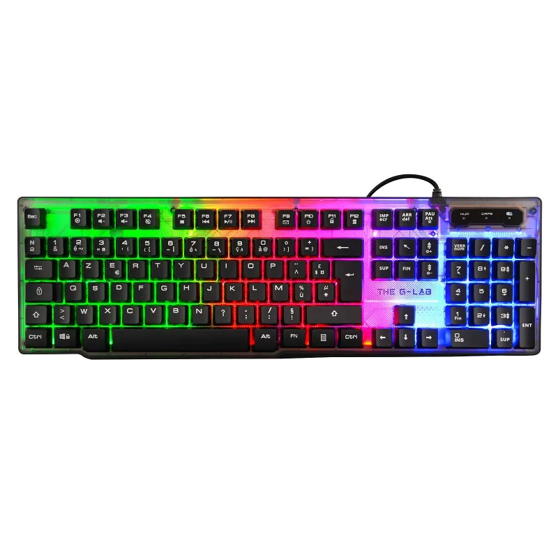 THE G-LAB KEYZ NEON Clavier Gaming - MAY PLAY-TECH Mayotte