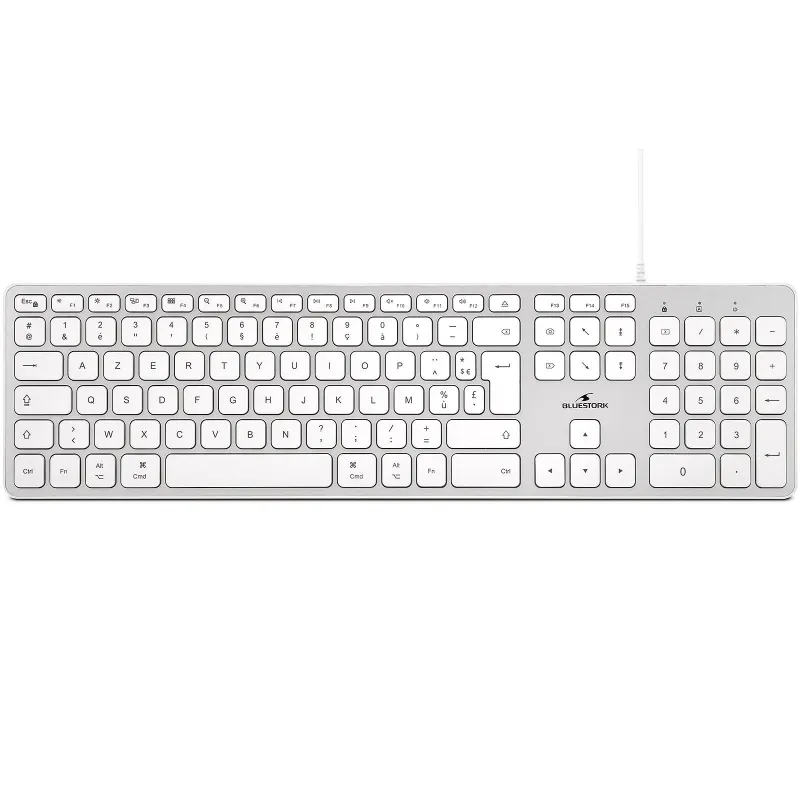 THE G-LAB KEYZ-HYDROGEN FR CLAVIER GAMING Membrane 60% Blanc - MAY PLAY-TECH Mayotte