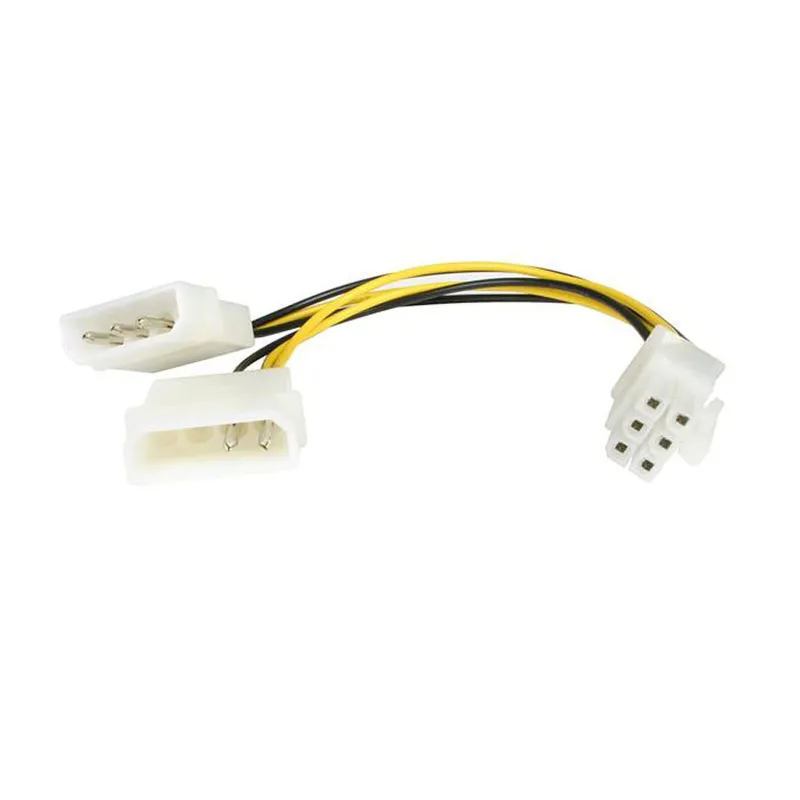 ADAPTATEUR ALIM. MOLEX Vers Pcie 8 Pins - 15 Cm - MAY PLAY-TECH Mayotte
