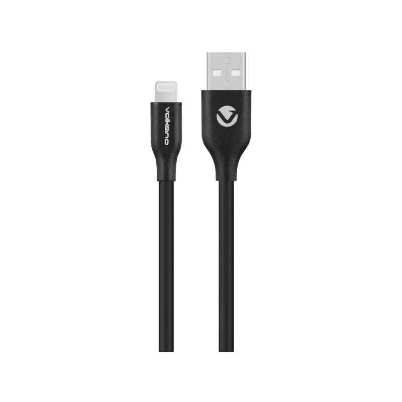 VOLKANO VK-20269-BK CABLE Flexi Serie USB To MFI Lightning 1.5M 12W - MAY PLAY-TECH Mayotte