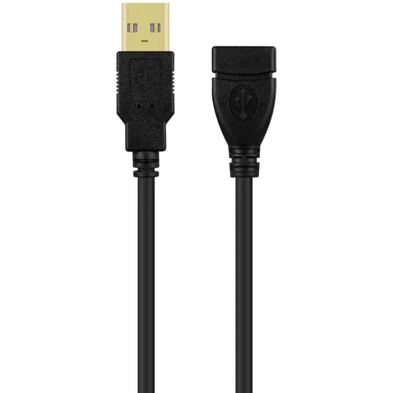 VOLKANO VK-20017 BK EXTEND SERIES USB EXTENSION CABLE 2M BLACK - MAY PLAY-TECH Mayotte