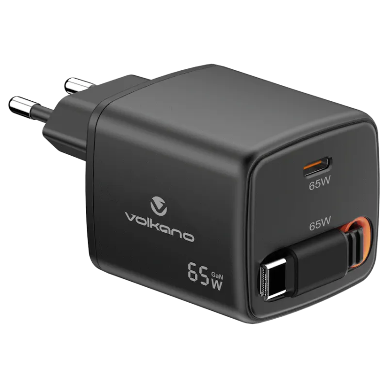 VOLKANO VK-8066-BK CHARGEUR 6 PORTS USB 120W Gan - MAY PLAY-TECH Mayotte