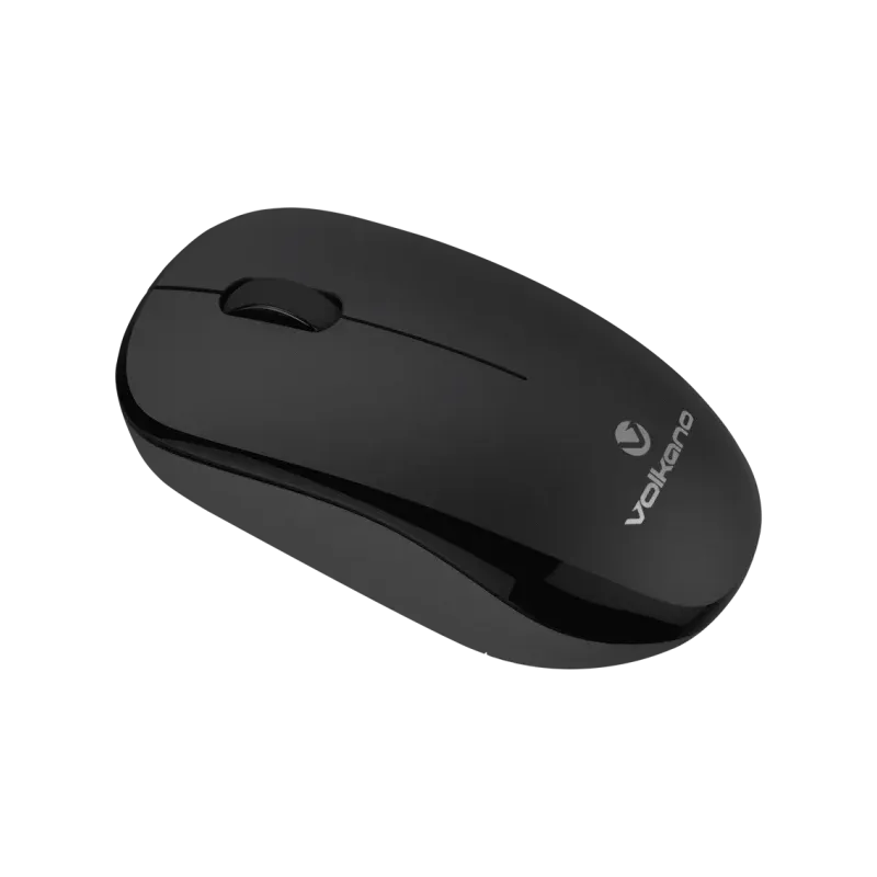 VOLKANO VK-20126-BK CRYSTAL Series SOURIS Optique S/Fil Noir - MAY PLAY-TECH Mayotte