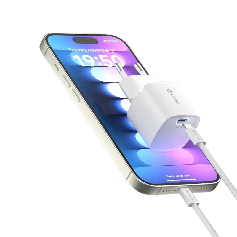 DEVIA Extreme Speed Series MINI PD 30W Gan Charger(EU) - MAY PLAY-TECH Mayotte