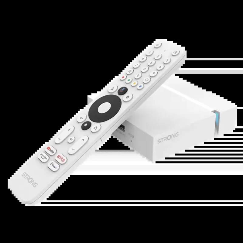 STRONG LEAP-S3+ V2 Google TV Box 4K UHD LAN/WiFi +USB - MAY PLAY-TECH Mayotte