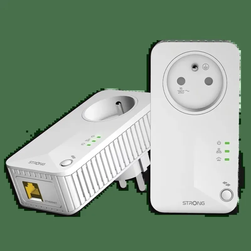 STRONG Powerlwf600Duo FR V2 Kit 2X CPL LAN +WiFi 600Mbps - MAY PLAY-TECH Mayotte