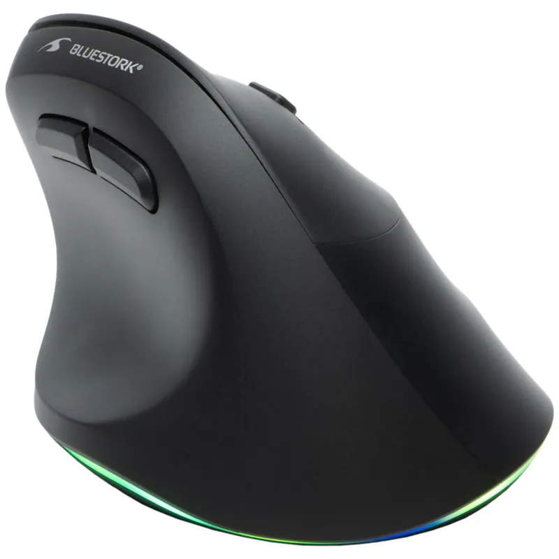 BLUESTORK M-W-ERGO SOURIS Ergonomique Verticale Filaire 7200 DPI Noir - MAY PLAY-TECH Mayotte