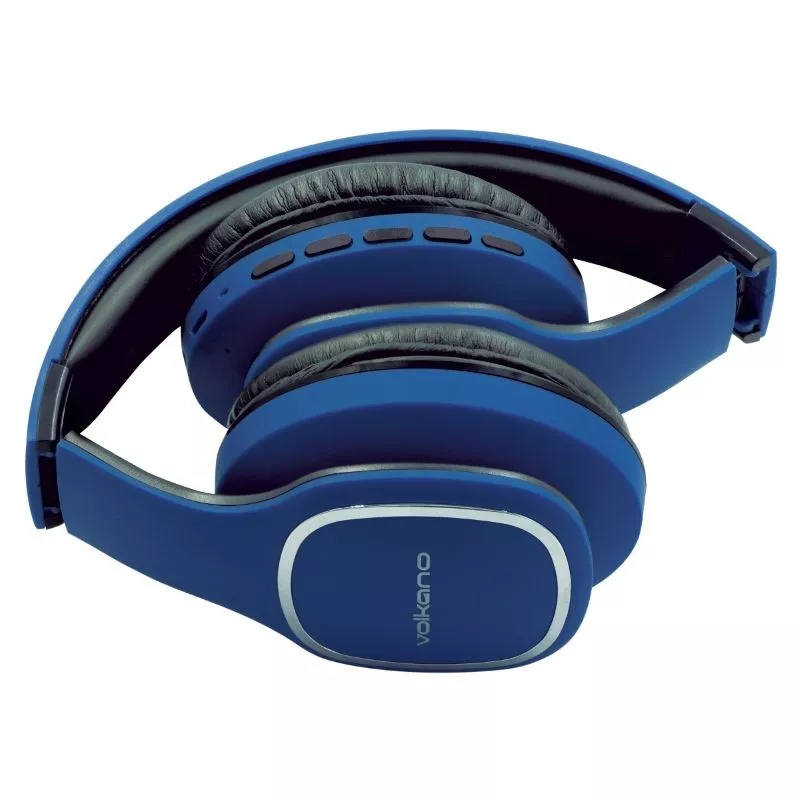 Volkano VK-2002-BL Casque Bluetooth Phonic Series – Son Stéréo, Autonomie 24h, Radio FM – Mamoudzou