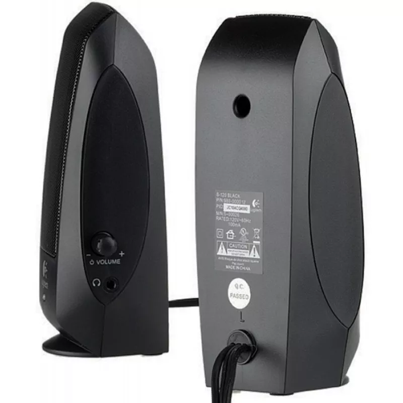 Logitech S-120 Haut-Parleurs 2.0 Version OEM – 2,3 W RMS, Réponse 50 Hz à 20 kHz, Prise Casque – Mamoudzou