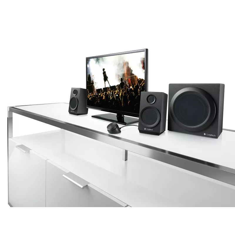 Haut-Parleurs 2.1 Logitech Z333 – 40W RMS, Caisson de Basses 5,25", Entrées RCA et 3,5 mm, Contrôle Facile – Mamoudzou