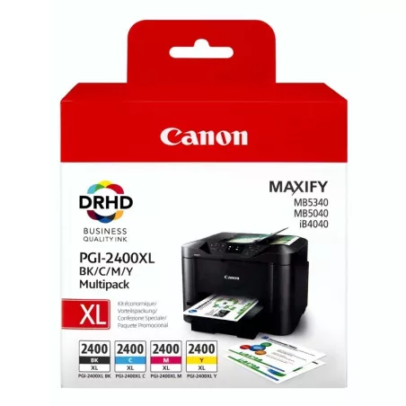 Canon PGI-2400XL Multipack – Noir, Cyan, Magenta, Jaune – Mamoudzou
