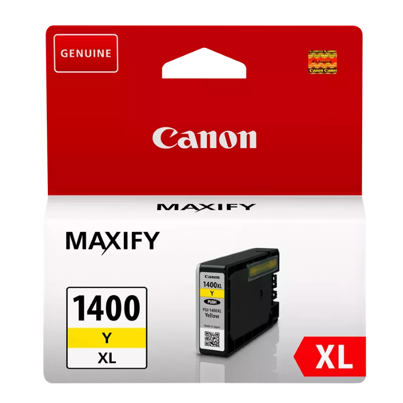 Canon PGI-1400XL Yellow DB – Cartouche d'encre jaune haute capacité – Mamoudzou