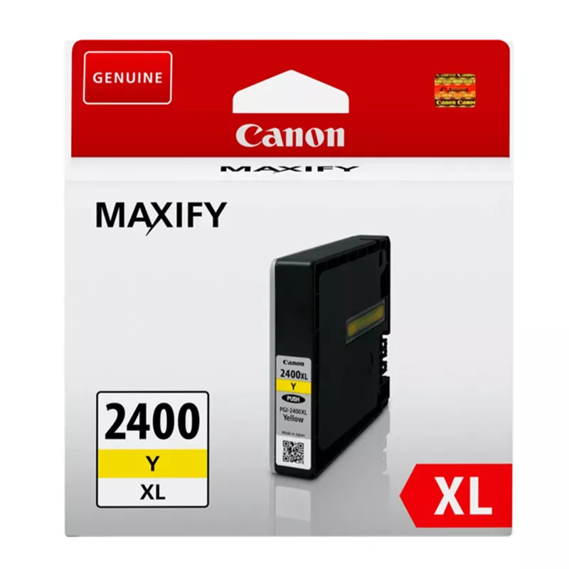 Canon PGI-2400XL Yellow DB – Cartouche d'encre jaune haute capacité – Mamoudzou