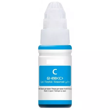 Canon GI-490 C – Bouteille d'encre cyan haute capacité – Mamoudzou