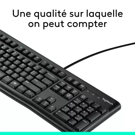 Clavier filaire Logitech K120 – Clavier USB AZERTY – Mamoudzou