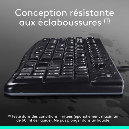 Clavier filaire Logitech K120 – Clavier USB AZERTY – Mamoudzou