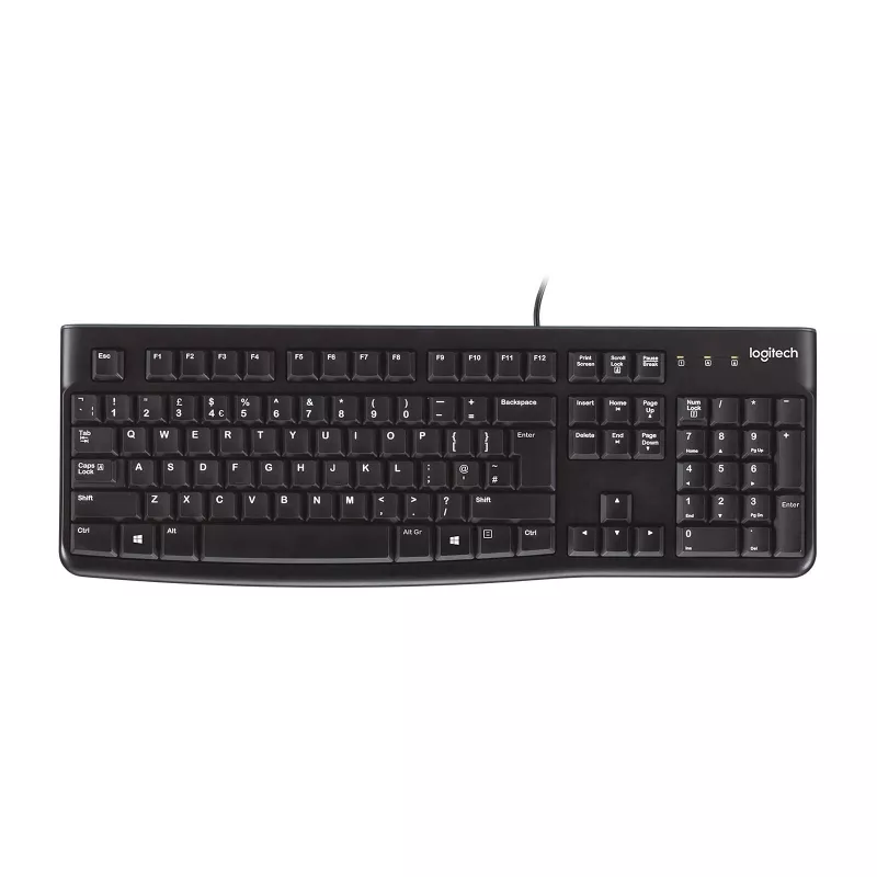Clavier filaire Logitech K120 pour entreprise (FR) – Clavier USB AZERTY – Mamoudzou