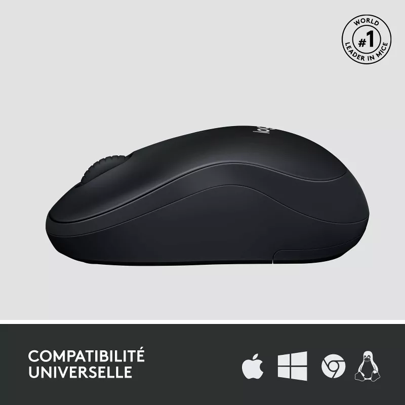 Logitech M220 Silent (Noir) - MAY PLAY-TECH Mayotte
