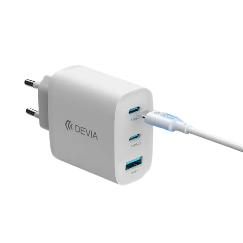 DEVIA Extreme Speed Series PD 65W A+2C GaN Charger (EU) - MAY PLAY-TECH Mayotte