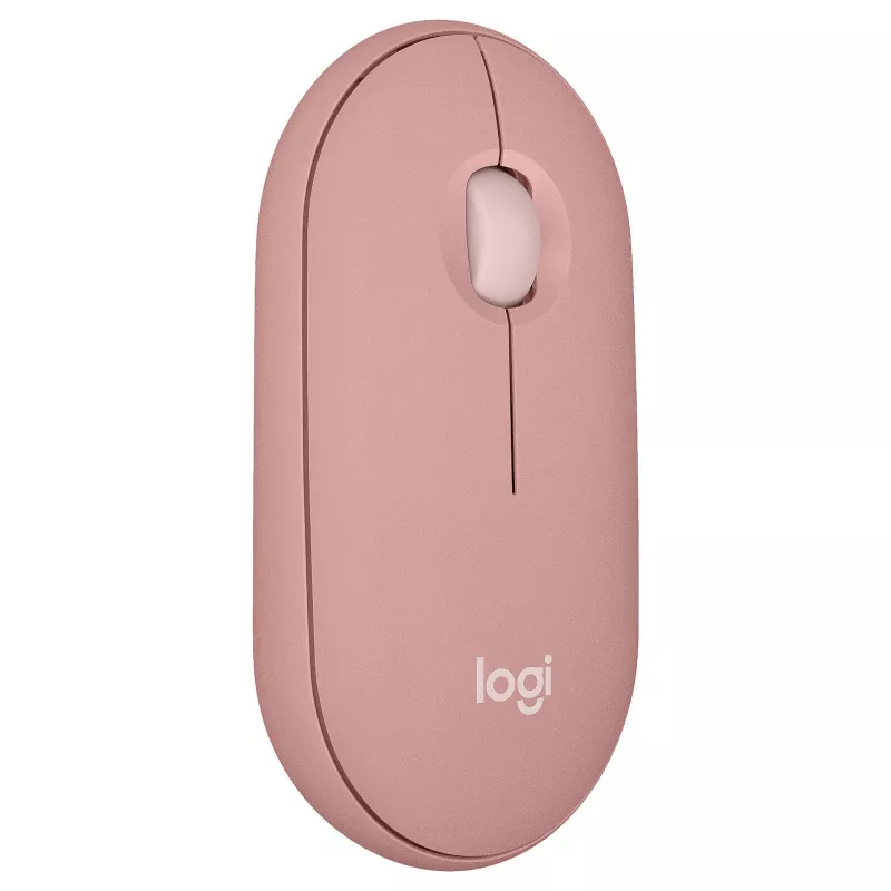 Souris sans fil Logitech Pebble 2 M350s – Bluetooth, design compact, couleur Rose – Mamoudzou