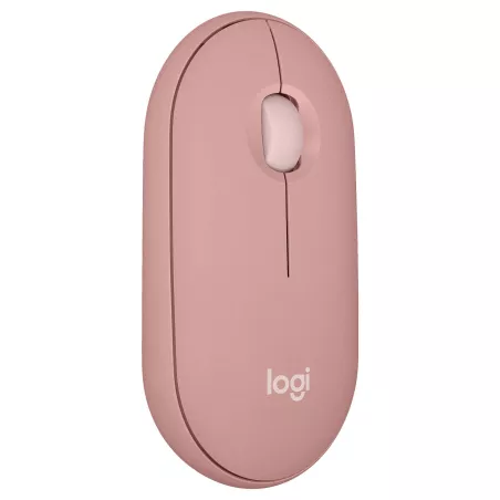 Souris sans fil Logitech Pebble 2 M350s – Bluetooth, design compact, couleur Rose – Mamoudzou