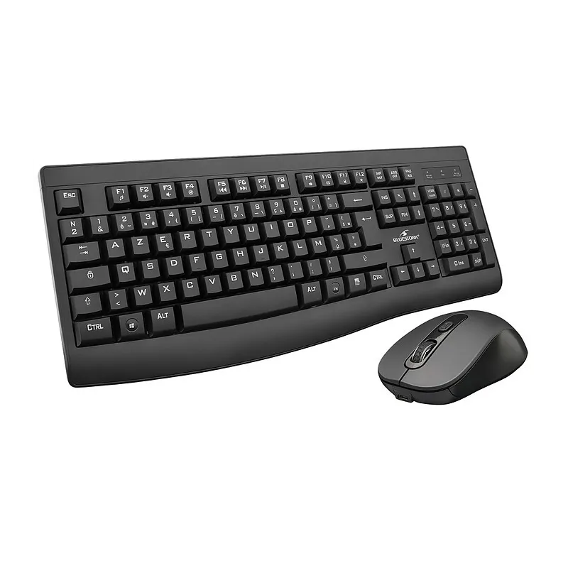 BLUESTORK PACK-WL-OFF-R-B/FR * Pack CLAVIER+SOURIS s/fil rechargeable - MAY PLAY-TECH Mayotte