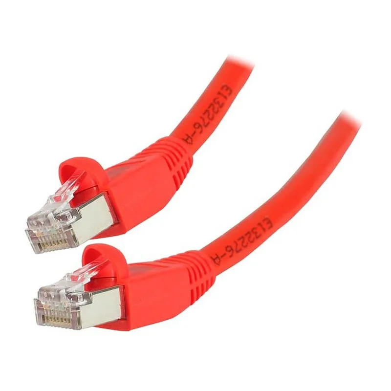 CABLE RESEAU RJ45 FTP CAT.6 Blindé * 0.5M ROUGE * 842053 - MAY PLAY-TECH Mayotte