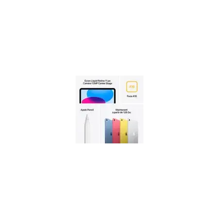 NEW Tablette Apple iPad A16 Wi-Fi 128 Go - 11" - Bleu (EUR) (APP_MD4A4TY/A)