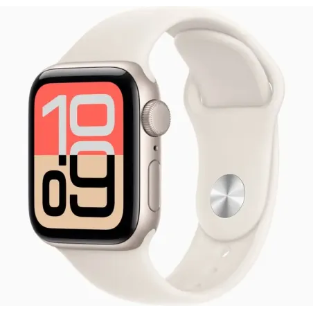Apple Watch SE 3 GPS 40MM - aluminium droit - bande sport M/L (EUR) (APP_MEH54ZR/A)
