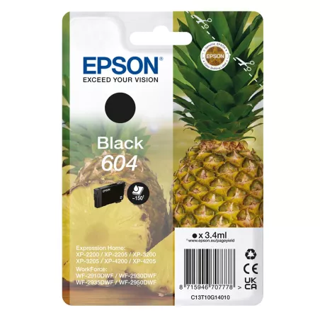 Cartouche Epson 604 Ananas Noir – 150 pages | Mamoudzou, Mayotte