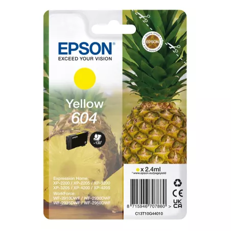 Cartouche Epson 604 Ananas Jaune – 130 pages | Mamoudzou, Mayotte
