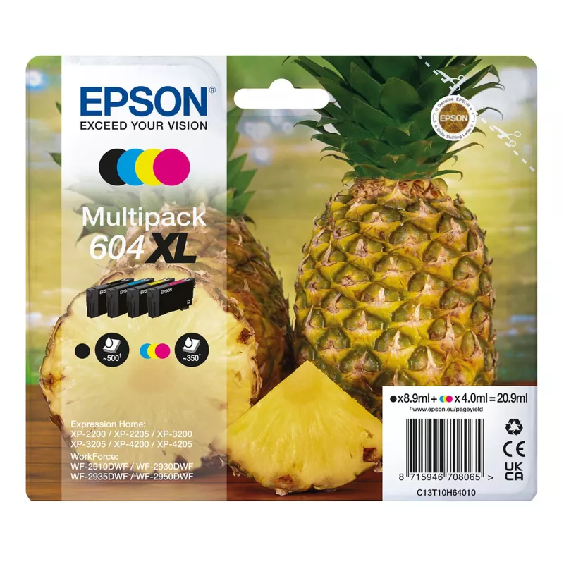 Multipack Epson 604XL Ananas – Pack 4 Couleurs | Mamoudzou, Mayotte
