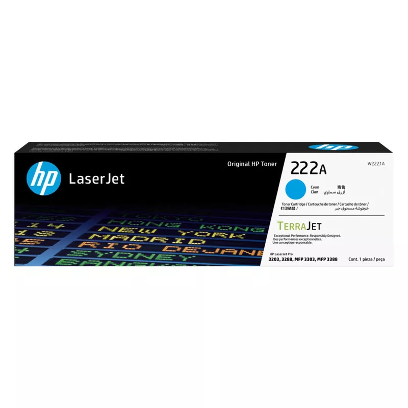 Cartouche HP 222A Cyan (W2221A) – 1 200 pages | Mamoudzou, Mayotte