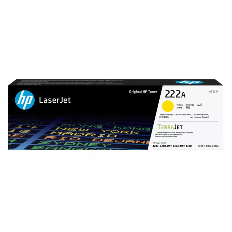 Cartouche HP 222A Jaune (W2222A) – 1 200 pages | Mamoudzou, Mayotte
